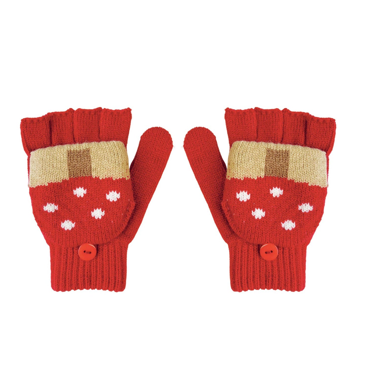 Rockahula Kids - Toadstool Knitted Gloves 3-6 Years