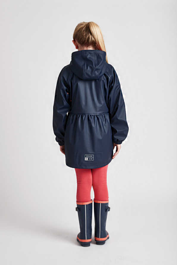 Grass & Air - Rain Coat - Navy