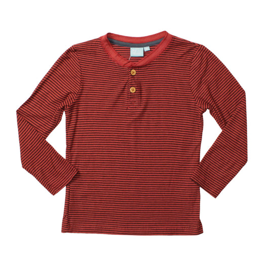 Micro Stripe Henley - Toddler & Small Boys: 5