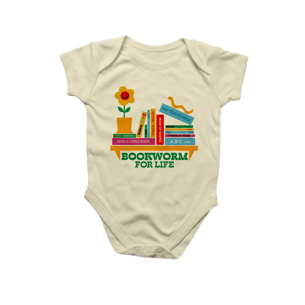 Rock Scissor Paper - Bookworm for Life - Baby Onesie