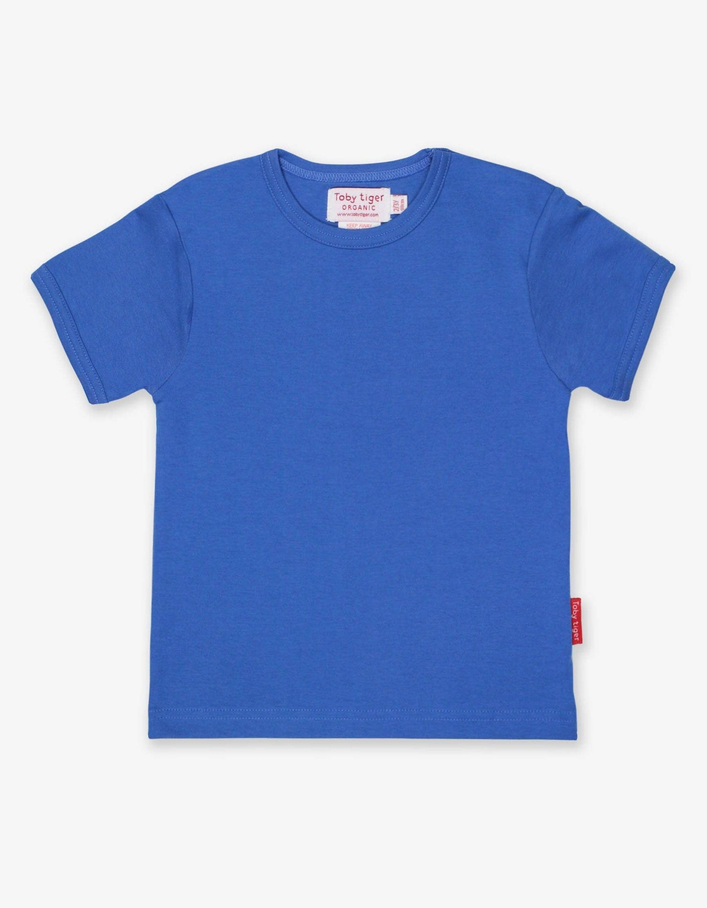 Toby Tiger - Organic Blue Basic T-Shirt - Tee