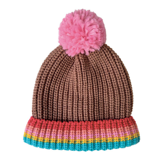 Rockahula Kids - Rainbow Stripe Knitted Hat 3-6 Years