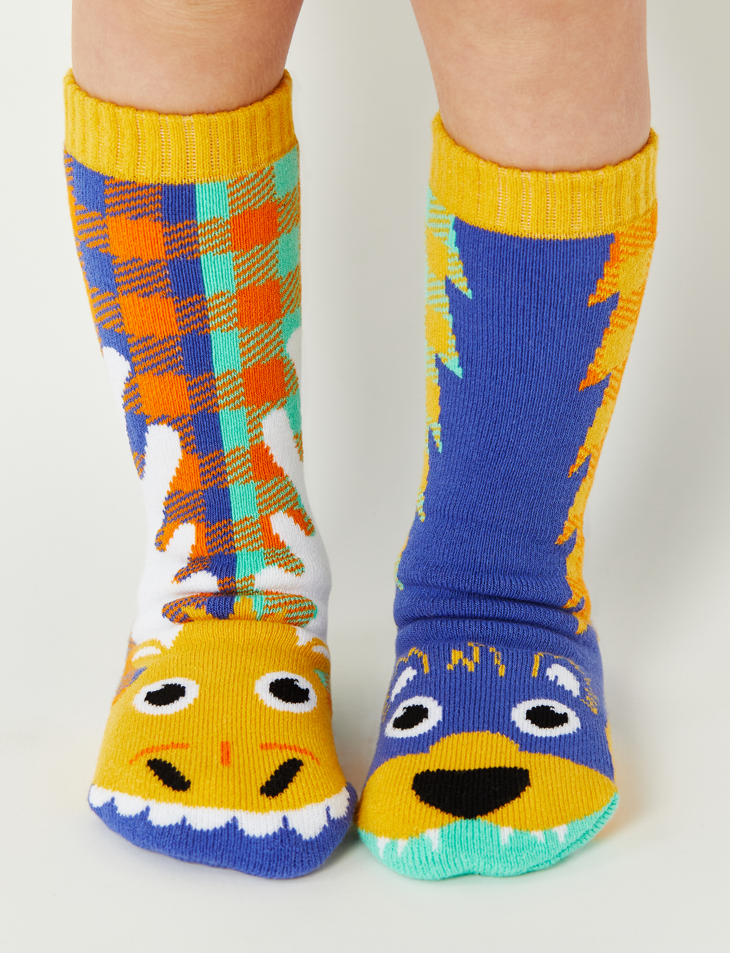 Pals Socks - Moose & Bear Non-Slip Mismatched Kids Socks