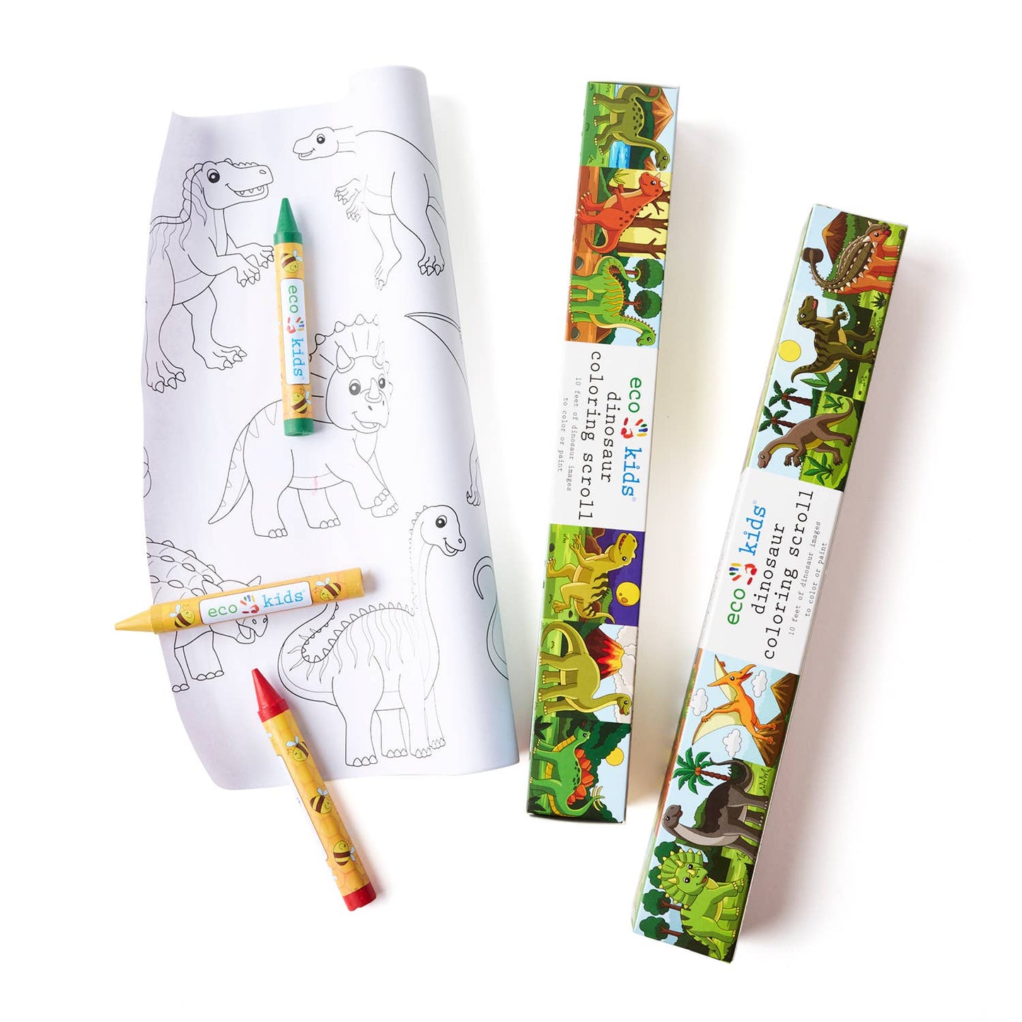 eco-kids - dinosaur coloring scroll - case