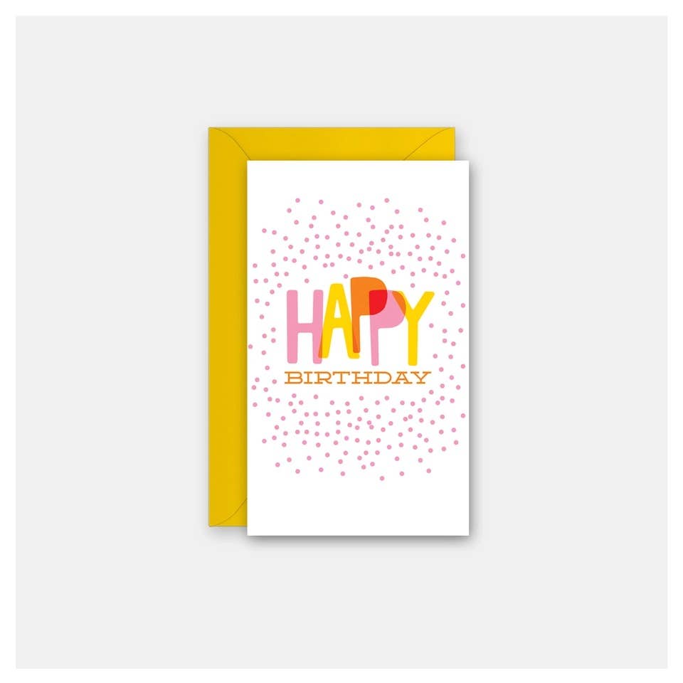 Rock Scissor Paper - Confetti Birthday - Gift Enclosure Card