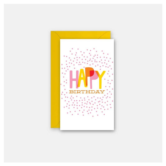 Rock Scissor Paper - Confetti Birthday - Gift Enclosure Card