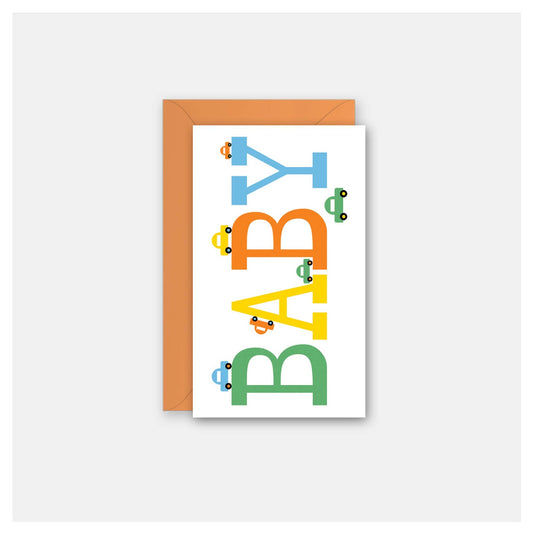 Rock Scissor Paper - Baby Toy Cars - Gift Enclosure Card