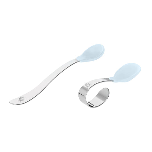 Silicone and Stainless Steel Training Spoons