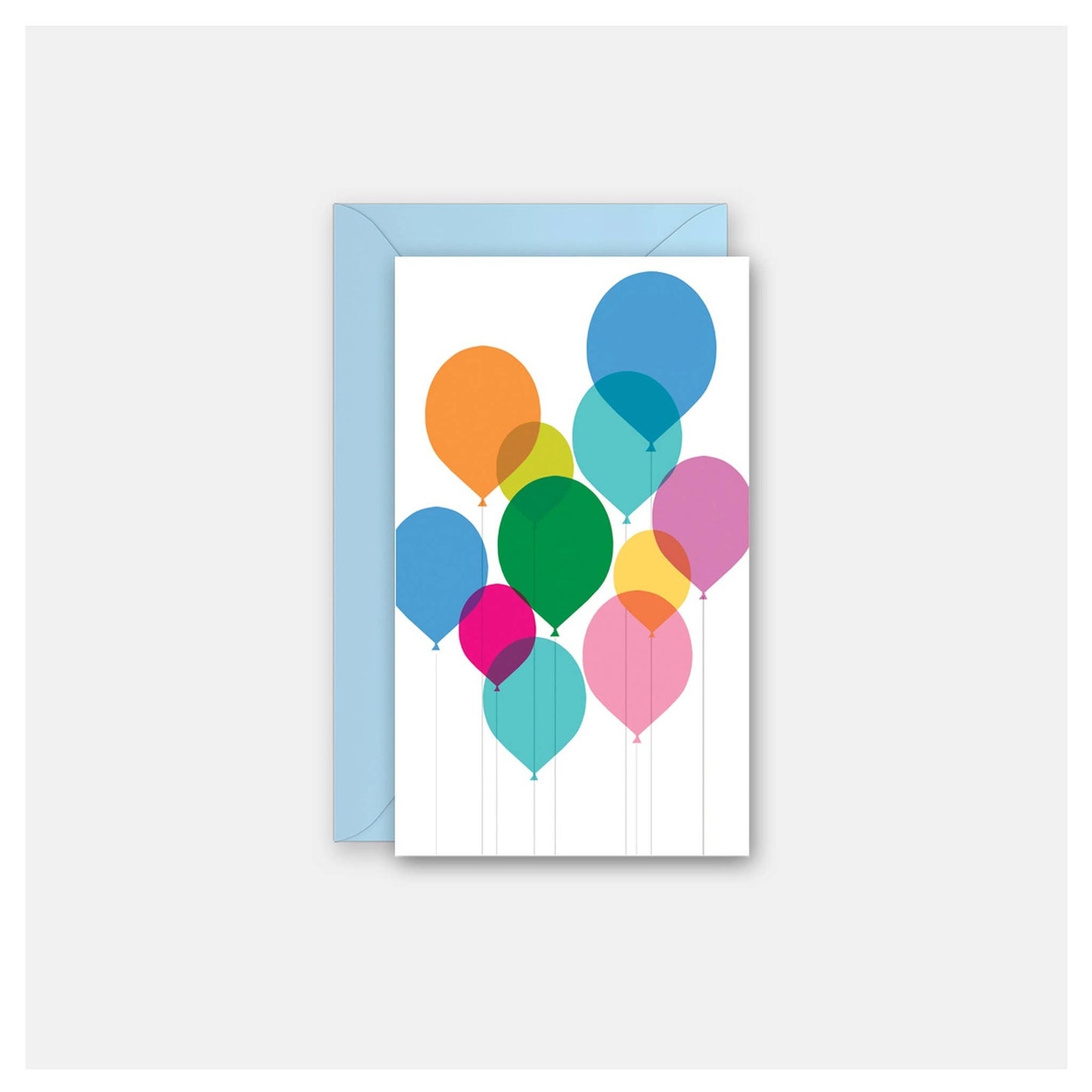 Rock Scissor Paper - Balloons Colorful - Gift Enclosure Card
