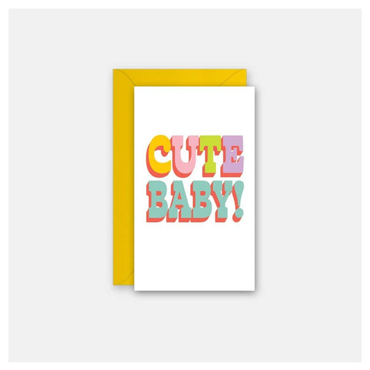 Rock Scissor Paper - Cute Baby! - Gift Enclosure Card
