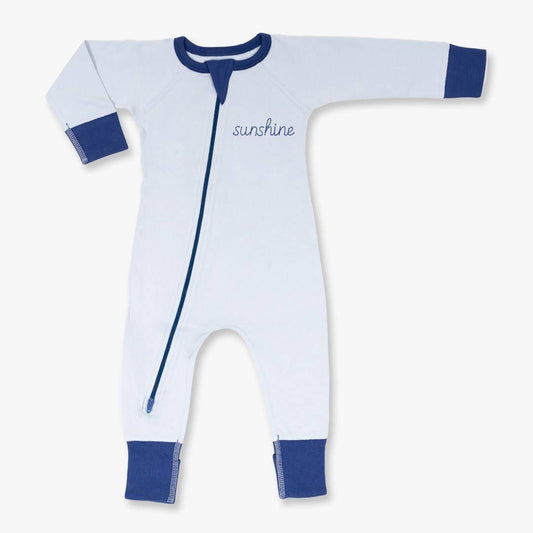 Sapling Child - Blue Sunshine Baby Zip Romper