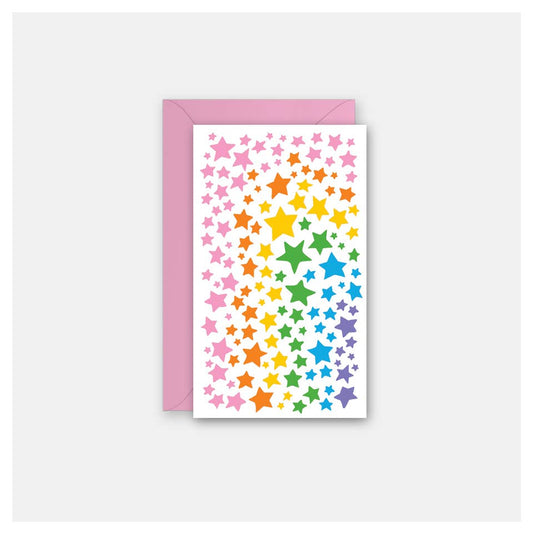 Rock Scissor Paper - Star Collage - Gift Enclosure Card