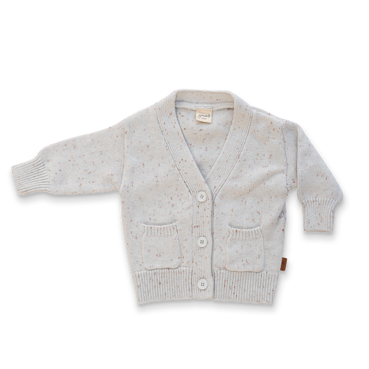 goumikids - Cotton Knit Button-Up Sweater - Shell