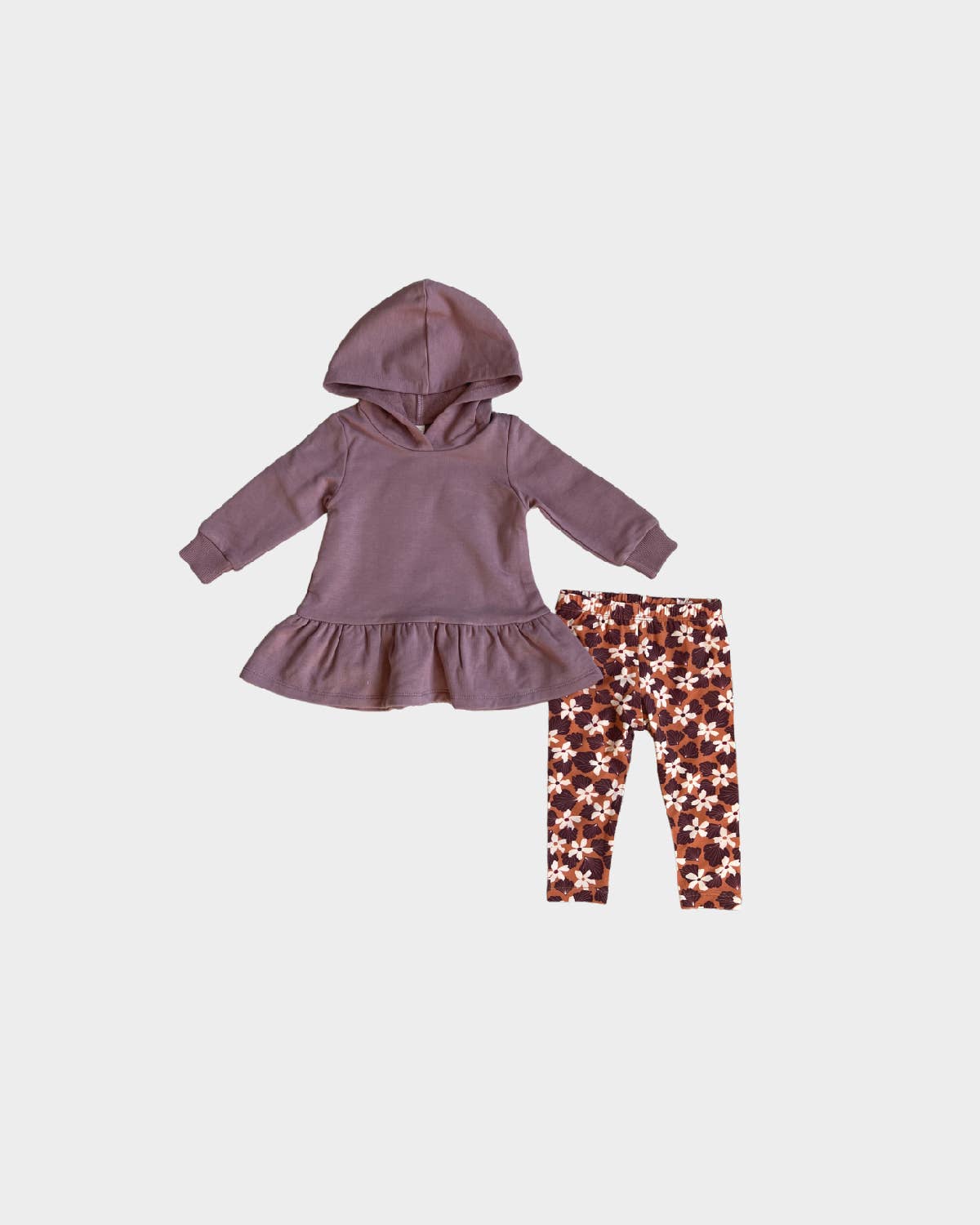 babysprouts clothing company - F23 D2: Girl's Fleece Peplum & Leggings in Plum