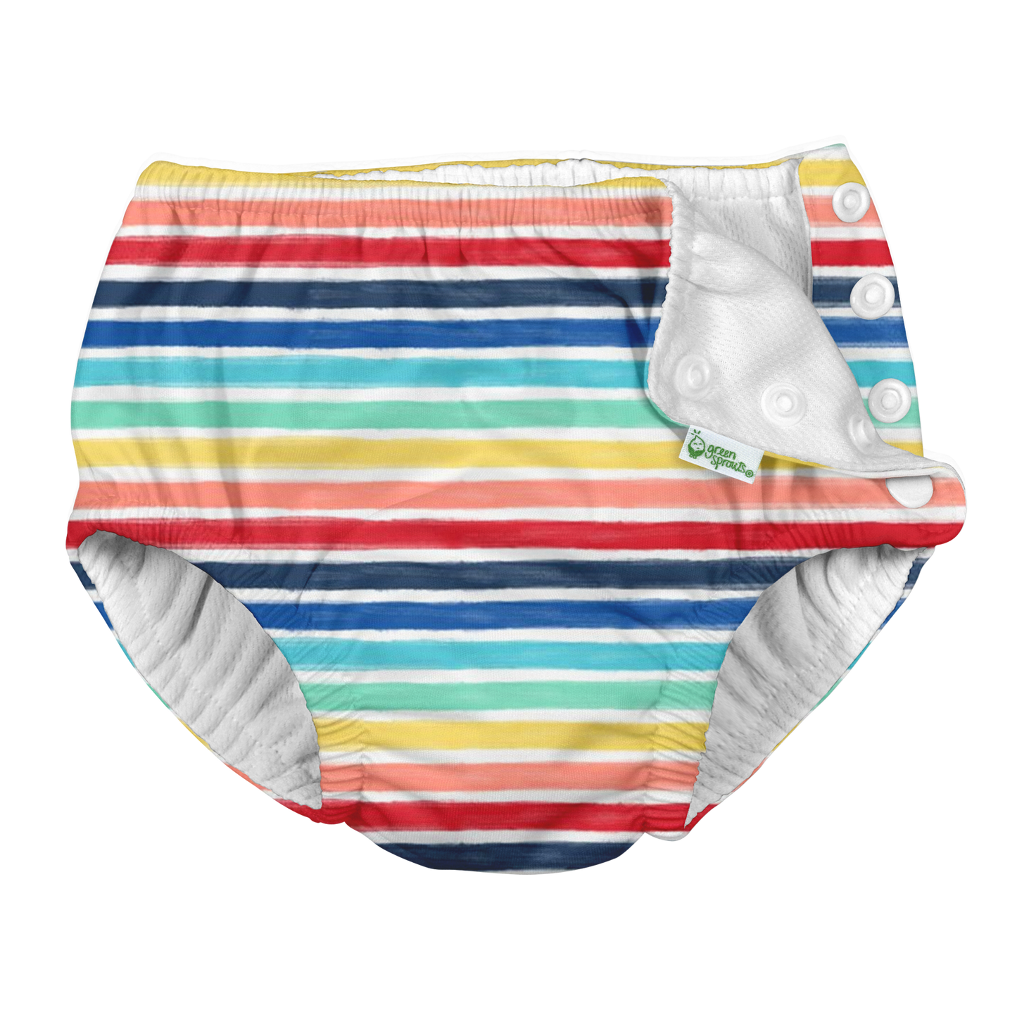 Green Sprouts - Snap Reusable Absorbent Swimsuit Diaper - Fresh Prints